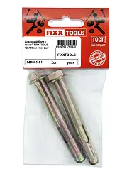 Анкерный болт с гайкой FIXXTOOLS 12х100мм упак 2шт