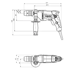 Дрель METABO 500Вт BE 500 10