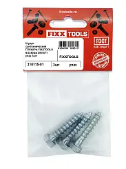 Шуруп сантехнический Глухарь FIXXTOOLS 8.0х40мм DIN 571 упак 3шт