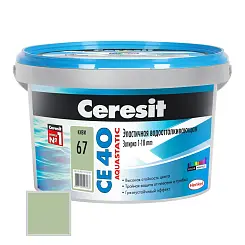 Затирка цементная Ceresit CE40 №67 киви 2кг 1956553