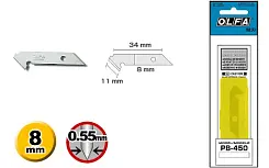 Лезвия OLFA для резака P-450, 8(11)х45(30)х0,55мм, 5шт