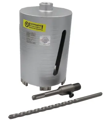 Коронка алмазная HILBERG laser deep drill по бетону 112мм HD311
