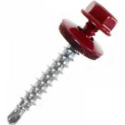 Саморез кровельный крашенный RAL (3011) 4.8х19мм (1кг=224шт)