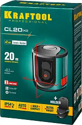 Нивелир лазерный, 20м, IP54, точн. +/-0,2мм/м, держатель KRAFTOOL CL 20 #2