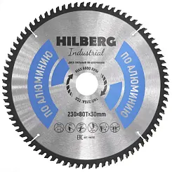 Диск пильный Hilberg INDUSTRIAL алюминий 230х30х2,4мм 80T HA230