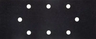 Лист шлиф. универсал. URAGAN "Оптимален для мягких пород дерева" 8 отверстий по линии, для ПШМ, P180