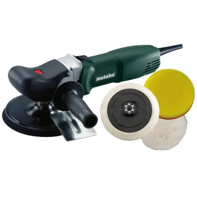 Полировальная шлифмашина METABO 1200Вт 175мм угловая PE 12-175 SET набор насадок