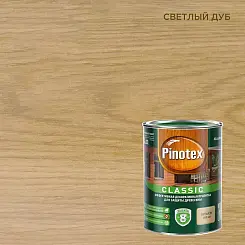 Пропитка декоративная для защиты древесины Pinotex Classic светлый дуб 9 л.