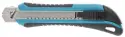 Нож Gross 170 мм, обрезинненый ABS - корпус, выдвывжное сегментное лезвие 18 мм 5 лезвий 78893