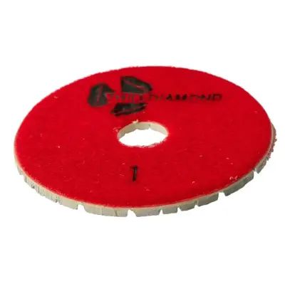 Диск алмазный Trio-Diamond АГШК шлифовальный ЧЕРЕПАШКА 100мм Шаг 1 (M) 500100