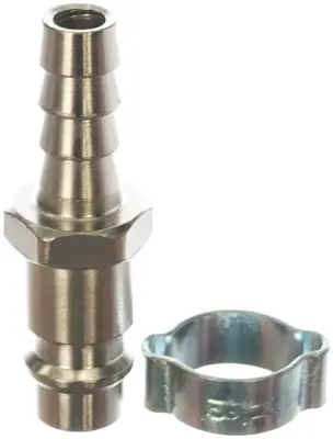 Разъемное соединение FUBAG рапид (штуцер) елочка 8мм с обжимным кольцом 8х13мм блистер 1шт 180161 B