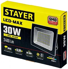 Прожектор светодиодный STAYER LED-Max 57131-30_z01, 30 Вт