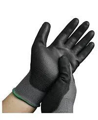 Перчатки с нитриловым обливом, прочные STRONG, черные