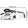 Плоскошлифовальная машина BOSCH 330Bт 114х226мм GSS 280 AVE L-BOXX