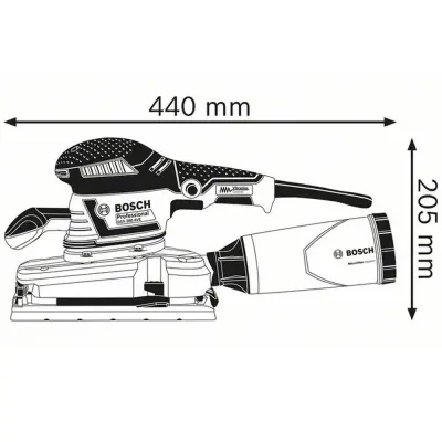 Плоскошлифовальная машина BOSCH 330Bт 114х226мм GSS 280 AVE L-BOXX