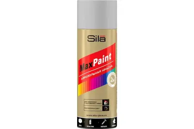 Sila HOME Max Paint, эмаль аэрозольная универсальная,Черный глянец RAL 9005