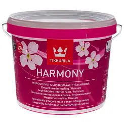 Краска акриловая TIKKURILA HARMONY для стен и потолков, глубокоматовая база A 9л 80960010160