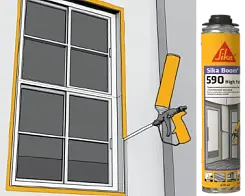 Пена монтажная Sika Boom-590 High Yield PRO 613587 870мл 613587