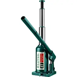 Домкрат гидравлический бутылочный KRAFTOOL Double Ram 4т 170x420мм