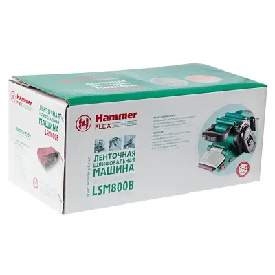 Шлифовальная ленточная машинка HAMMER 800Вт 75х457мм Flex LSM800B