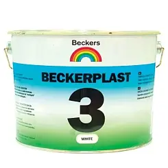 Краска BECKERS BECKERPLAST 3 для стен и потолков, глубоко матовая, баз A, белая (10л)