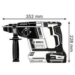 Перфоратор аккумуляторный BOSCH SDS-plus GBH 18V-26 L-BOXX