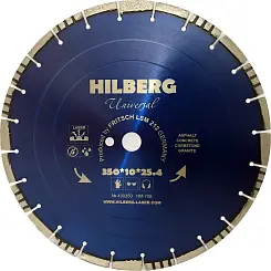 Диск алмазный Hilberg 350х25.4мм Universal Laser турбо-сегментный HM708
