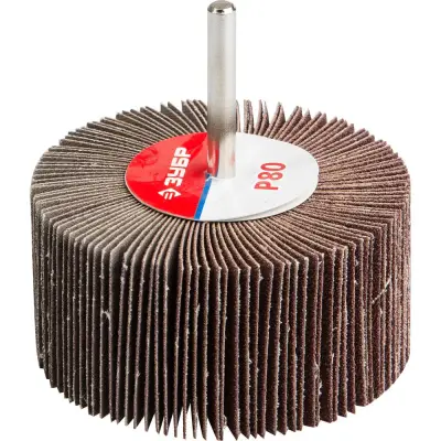 Круг лепестковый веерный ЗУБР P80 40х80мм шлифовальный 36604-080