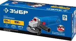 Углошлифовальная машина (болгарка), ЗУБР УШМ-П125-850, пылезащита, 125 мм, 11000 об/мин, 850 Вт