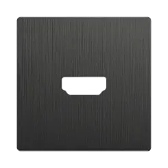 Накладка для розетки HDMI графит рифленый WERKEL WL04-HDMI-CP