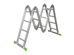 Лестница-трансформер Sarayli алюминиевая 4х4 ст. 4704