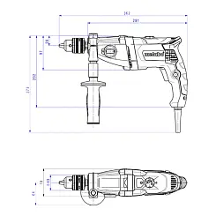 Дрель METABO 1300Вт BEV 1300-2-1