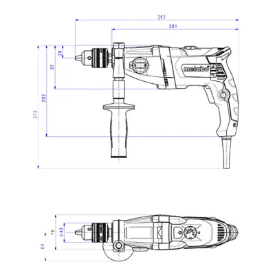 Дрель METABO 1300Вт BEV 1300-2-1