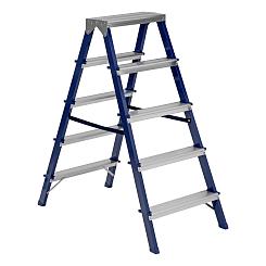 Стремянка двусторонняя Сибртех 5ст стальная 97935