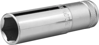 Торцовая головка 16мм KRAFTOOL 1/2 Cr-V сталь хромированная удлиненная 27807-16_z01