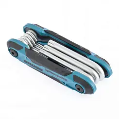 Набор ключей имбусовых Gross Tamper-Torx TT10-TT40 CrV складные 7шт 16413