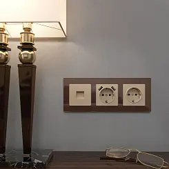 Рамка на 3 поста Werkel мокко WL01-Frame-03