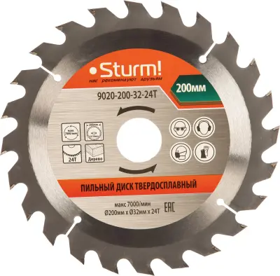 Диск пильный 200х32х24Т STURM