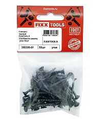 Саморез по дереву FIXXTOOLS 3,5х35мм черный упак 50шт