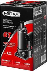 MIRAX 6т, 195-380 мм домкрат бутылочный гидравлический
