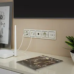 Рамка на 5 постов слоновая кость WERKEL WL03-Frame-05-ivory