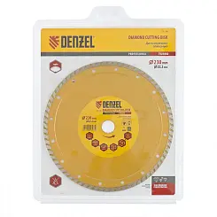 Диск алмазный отрезной ф230 х 22,2 мм, Турбо, сухой рез Denzel 73114