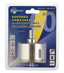 Коронка алмазная Trio-Diamond по керамике и стеклу 60мм 400060