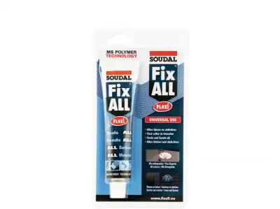 Клей-герметик МС-полимерный SOUDAL FIX ALL FLEXI белый 80мл блистер 108107