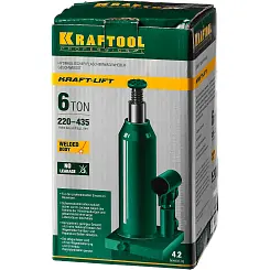 Домкрат гидравлический бутылочный KRAFTOOL Kraft-Lift 6т 216x413мм