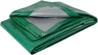 Тент укрывной OXISS 120г/м2 3х6м зеленый-серый