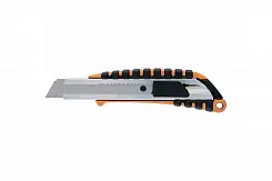 Нож строительный SPARTA 18мм металический выдвижное лезвие 78982