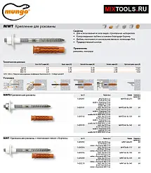 Крепление для раковины MWT M8x110 2шт 1420204