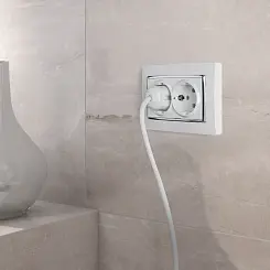 Рамка для двойной розетки белый WERKEL WL03-Frame-01-DBL-white