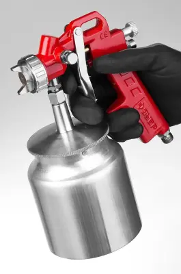 Краскопульт ЗУБР МАСТЕР МС Н200 c нижним бачком,1,3мм 06456-1.3